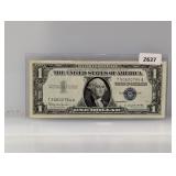 1957-B Blue Seal $1 Silver Certificate