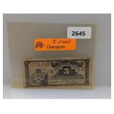 1896 5 Cinco Centavos