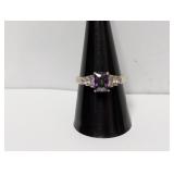 .925 Sterling Multi-Colored Stone Ring Sz 9