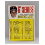 1967 Topps JUAN MARICHAL CHECKLIST Corners/Edges