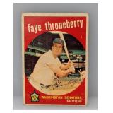 1959 Topps Faye Throneberry HN 534 DMG