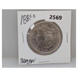 1881-S 90% Silv Morgan $1 Dollar