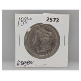 1891-O 90% Silv Morgan $1 Dollar