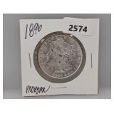 1896 90% Silv Morgan $1 Dollar