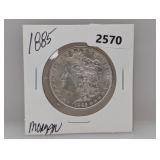 1885 90% Silv Morgan $1 Dollar