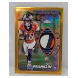 2024 NFL Topps Ch RC Gold Relic 40/50 RC  Franklin