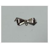 .925 Sterling Bow Pendant/Brooch