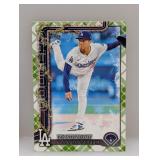 2025 Yoshinobu Yamamato Topps Holiday Green Plaid