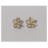 .925 Sterling Floral Earrings