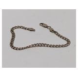 8" .925 Sterling Curb Chain Bracelet