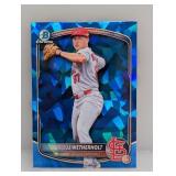 2025 Bowman Ch Draft Blue Cracked Ice Wetherholt