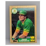 1987 Topps All-Star Rookie Jose Canseco RC #620