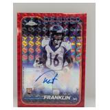 2024 NFL Topps Ch #RA-TFR Red /5 Auto RC Franklin