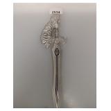 2.5oz .999 Silv Sword Shape Bullion