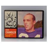 1962 Topps Don Chandler 107 Corners/Edges/Surface