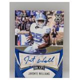 2021 NFL Leaf Rookie X Blue Auto Javonte Williams