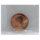 1oz .999 Copper Buffalo Round