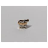 .925 Sterling/Bronze Blue Bell Ice Cream Charm