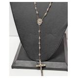 30" .925 Sterling Silver Rosary