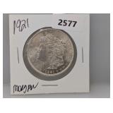 1921 90% Silv Morgan $1 Dollar