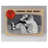 1968 Topps WSG #5 JIM LONBORG WINS AGAIN Surface