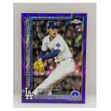2025 Sasaki Topps Chrome Purple Raywave Ref/250 RC