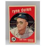 1959 Topps Baseball Ryne Duran 485 Damage