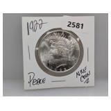 1922 90% Silv Peace $1 Dollar