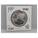 1922 90% Silv Peace $1 Dollar