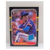 1987 Donruss Rated Rookie Greg Maddux RC #36 Edges