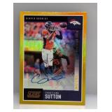 2020 Score Gold Zone Auto 13/50 Courtland Sutton