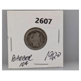 1912-D 90% Silv Barber Dime