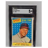 1958 Topps Stan Musial #476 HOF Cardinals SGC 5