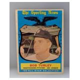 1959 Topps Bob Turley HN All Star Stains/Corners