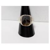 925 Sterl Agate? Mens Ring Sz 10