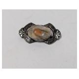 .925 Sterl Blistered Pearl Brooch