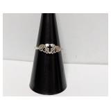 12K/.925 Sterl Black Hills Cross Ring Sz 7