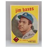 1959 Topps #547 Jim Baxes HN Dodgers Damage