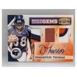 2010 RC Gridiron Gems 3x Relic Auto 3/20 Thomas