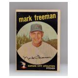 1959 Topps #532 Mark Freeman HN Athletics Damage