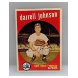 1959 Topps #533 Darrell Johnson HN Yankees Corners