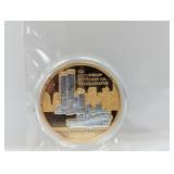 2011 Gold Plated 10th Ann 9-11 Comm $1