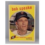 1959 Topps #526 Bob Speake HN Corners/Edges/Stain