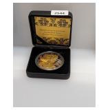 2016 1oz .999 Silv Eagle Gold Burning $1