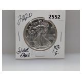 2020 1oz .999 Silv Eagle $1 Dollar