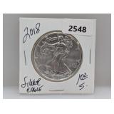 2018 1oz .999 Silv Eagle $1 Dollar
