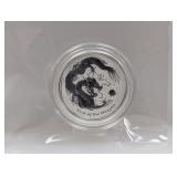 2012 1/2oz .999 Silv Yr of the Dragon 50 Cents