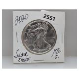 2020 1oz .999 Silv Eagle $1 Dollar