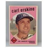 1959 Topps Carl Erskine No Hitters Surface/Corners