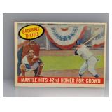 1959 Topps Mantle Homer For Crown HOF 461 Corners